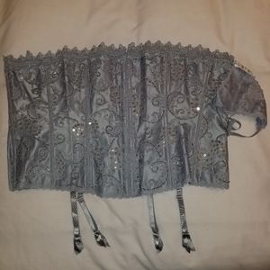 Satin sequined underbust corset. Size 44